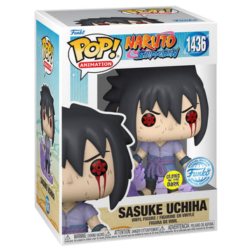 Funko Pop! Animation: Naruto Shippuden - Sasuke Uchiha Half Susano (Amaterasu) Special Edition Multicolor Glow limited availability #1436 - Glows in The Dark