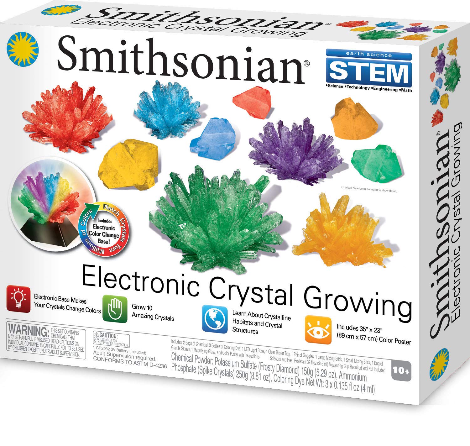 Smithsonian Electronic Crystal Growing 35X23 Inch