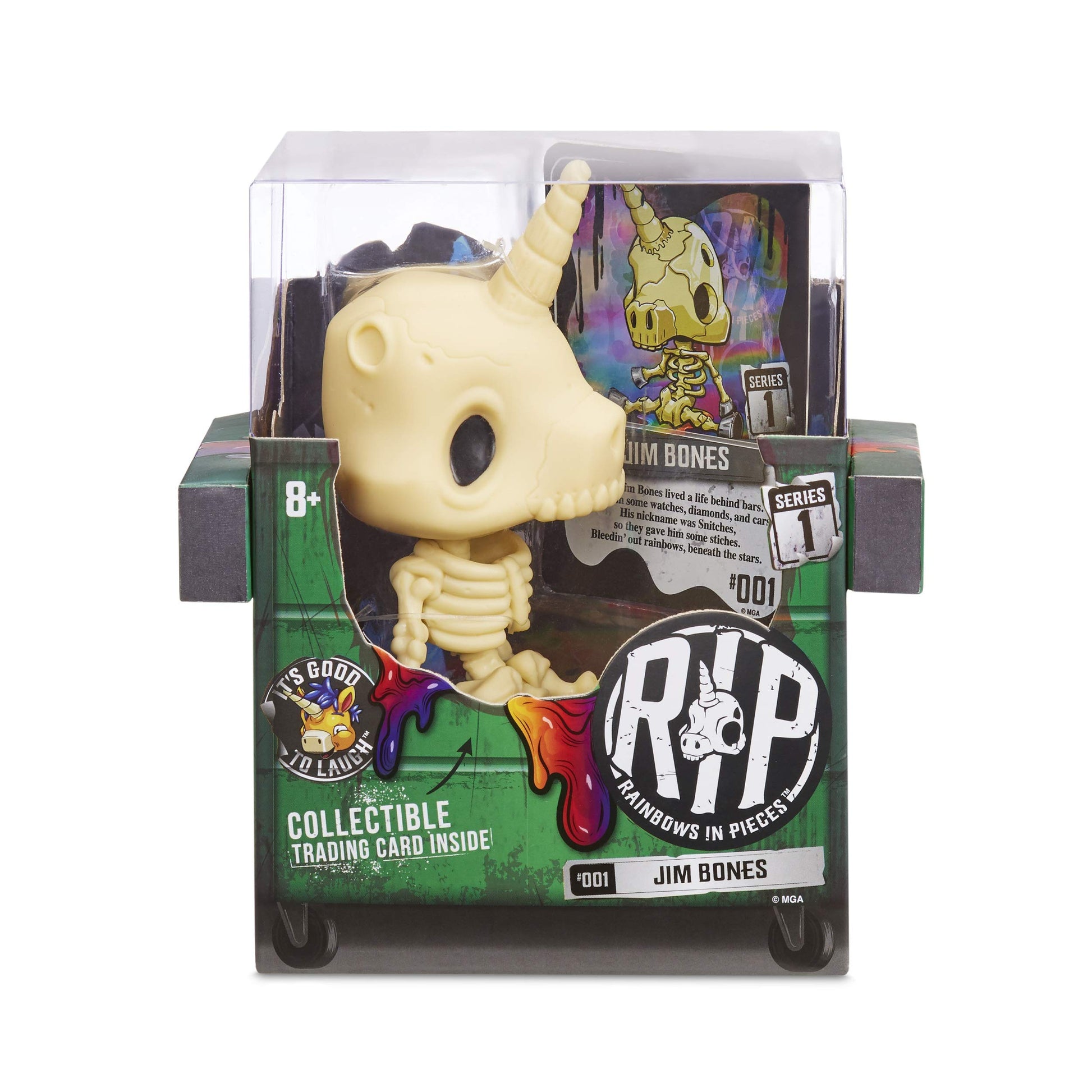 Mga Entertainment R.I.P. Rainbows In Pieces Gnarly, Messed Up Unicorn Character Jim Bones