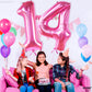 Katchon, Hot Pink 14 Balloon Numbers - Giant, 40 Inch | Hot Pink 14 Birthday Balloons For Hot Pink 14Th Birthday Decorations For Girls | Hot Pink 14 Balloons | Pink 14 Birthday Decorations For Girls