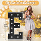 Imprsv Marquee Letters Black Birthday Decorations: Large 4 Feet Tall Light Up Letters For Party Decor Merry Me Baby Shower Big F