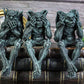Ebros Gift Notre Dame Chimera Winged Hear No Evil See No Evil Speak No Evil Gargoyle Shelf Sitters Figurines 5' Tall Gargoyle Sculptures Set Of 3