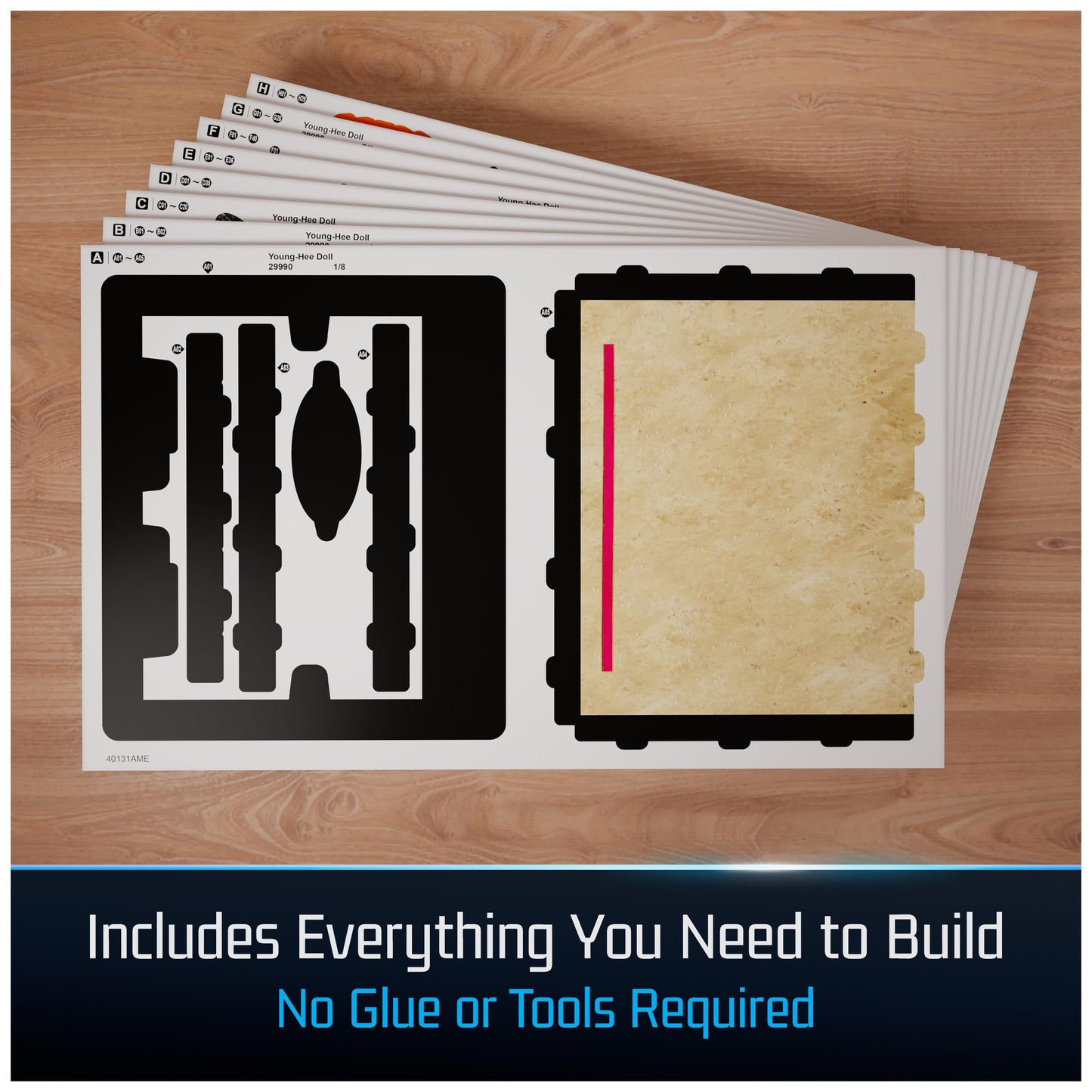 4D Build  Squid Game Young HEE Doll 3D Model Kit  Squid Game Collectibles & Desk D?cor  mature-themed Puzzle  Building Toys  3D Puzzles for mature-themeds & Teens  193 Pieces  for Ages 12 & Up