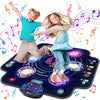 Dance Mat For Kids - Electronic Dance Pad With Light-Up 6-Button & Wireless Bluetooth, Music Dance Game Mat With Built-In Music