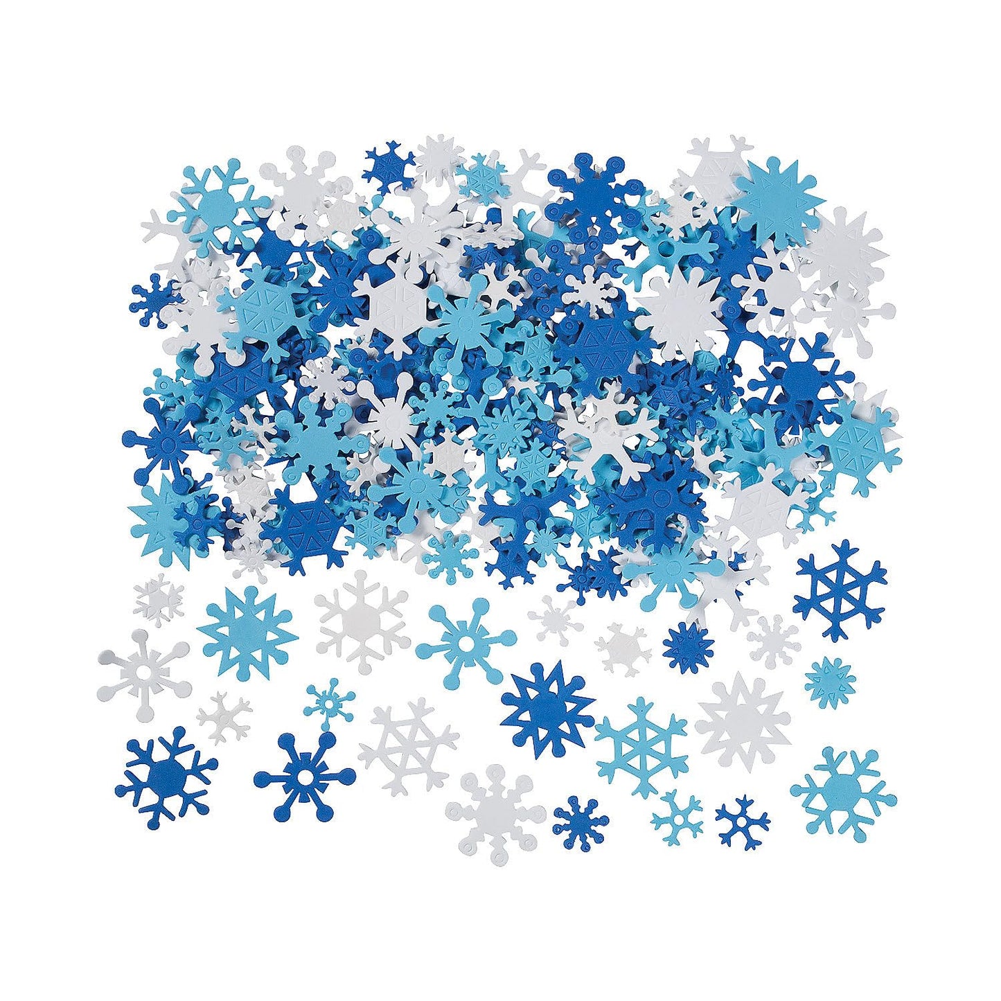 Fun Express Foam Snowflake Shapes (400Pc) - Crafts for Kids and Fun Home Activities - VBS Vacation Bible School Supplies/Decor