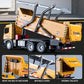 HAPYAD Dump Truck Toy Metal Cab, Friction Powered Large Dump Trucks for Boys Age 4-7, Big Construction Truck with Lights and Sou