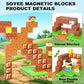 108Pcs Magnetic Blocks Building Toys - Build Mine Magnet World Game Adventure Set 1'' Magnet Building Blocks Cubes Boys Girls Toys Ages 3-5 4-6 5-7 6-8 Kids Gifts For 3-12 Years Old