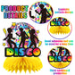 10 Pcs 70s Disco Party Decorations Back to 70s Honeycomb Centerpieces for Retro Theme Birthday Music Party Supplies Dancing Quee