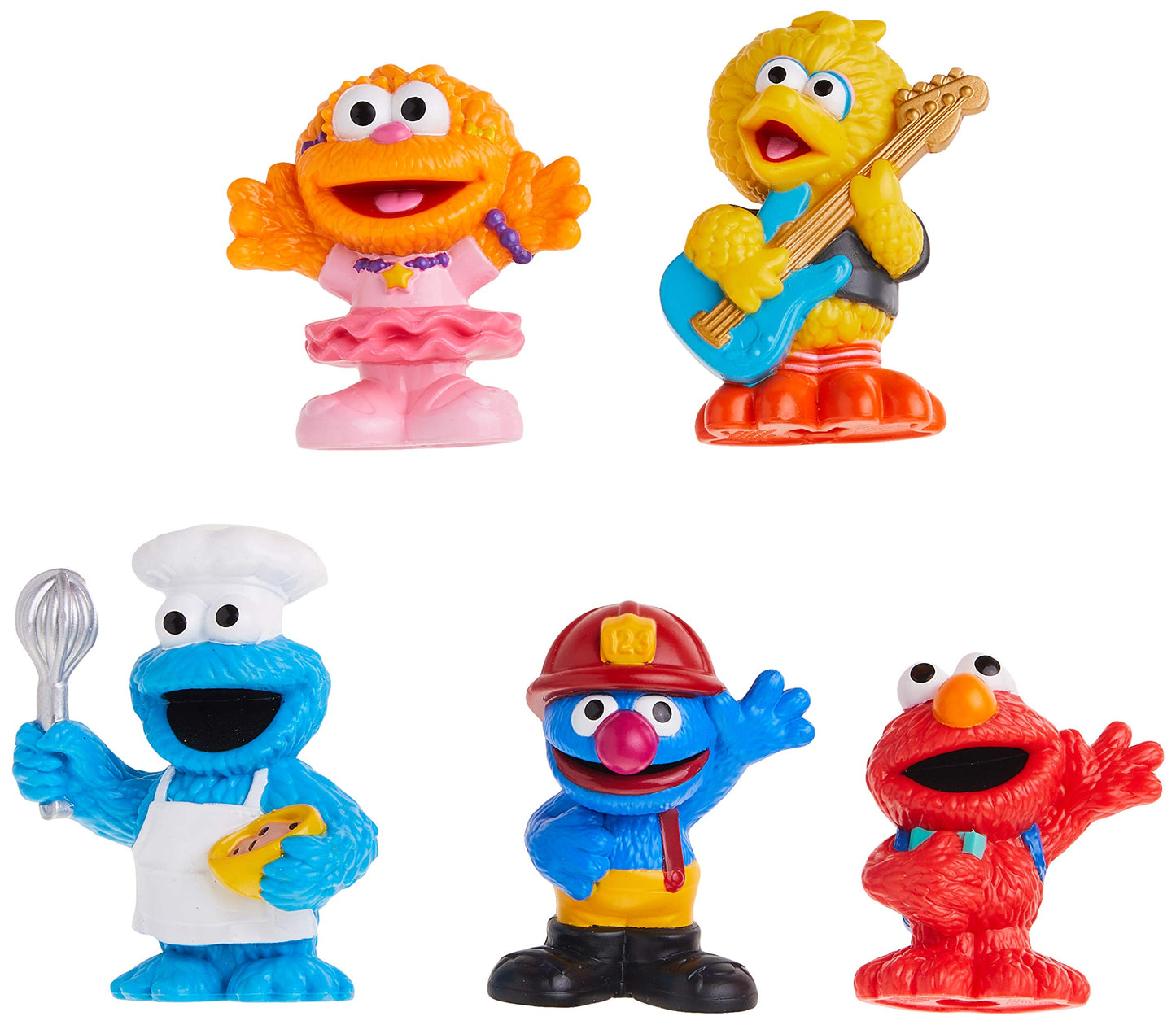 Sesame Street Neighborhood Friends Includes 5 Figures, 3-Inches, Classic Collectibles Pack For Toddlers, Great Toy For Kids 18 M