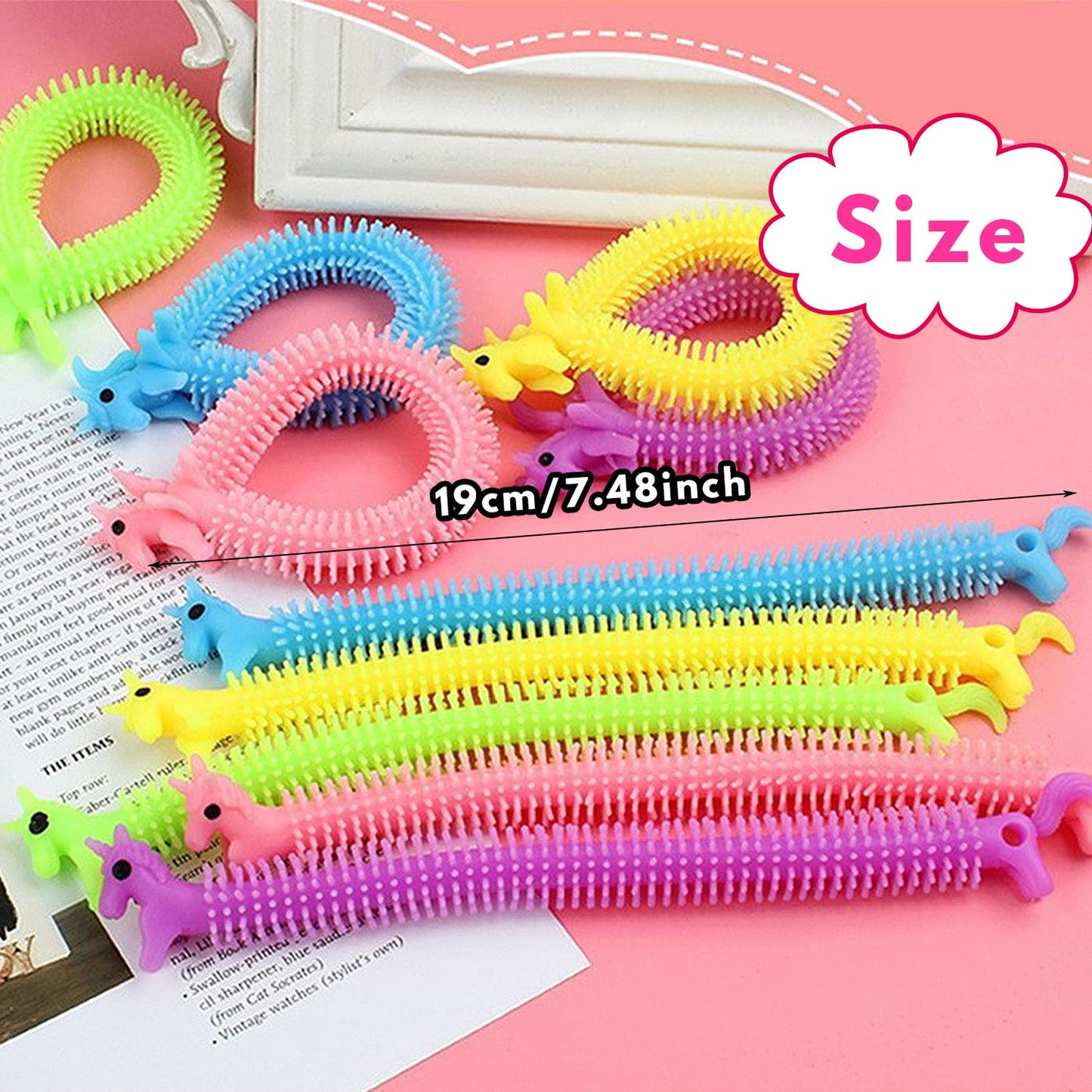 20 Pack Stretchy String Fidget Toys,Sensory Fidget Stretch Toys,Sensory Noodle Strings For Kids Adults Stress Relief,Party Favor