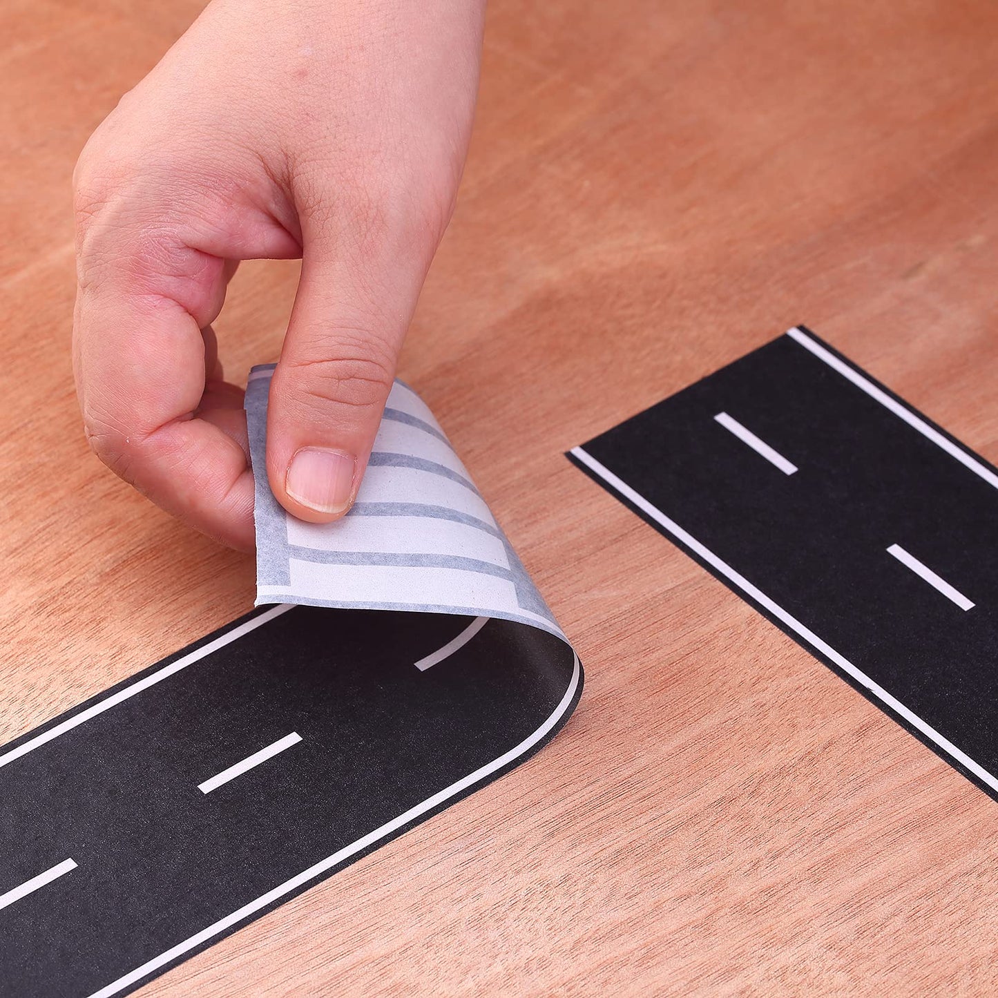 Black Track Tape,Toy Car Tape Track for Kids,Race Cars Decorations for Kids Birthday Party (2 Rolls, 2.4 x 33)