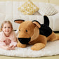 Ikasa Giant German Shepherd Dog Stuffed Animal Plush Toy,Big Large Jumbo Soft Toys,30' Cute Huge Size Fluffy Plushy Fat Plushie,Gifts For Kids