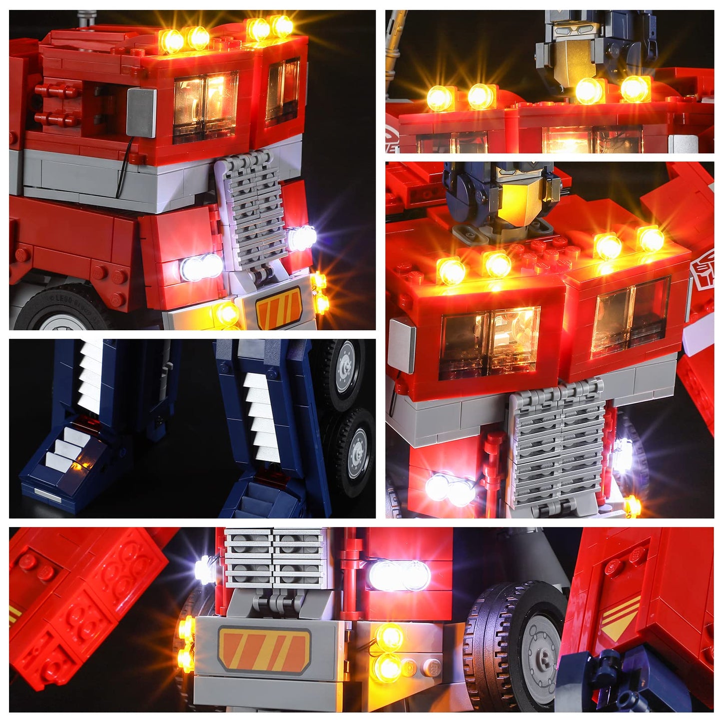 Yeabricks Led Light For Lego 10302 Creator Expert Optimus Prime Building Blocks Model (Lego Set Not Included)