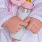 Jc Toys La Baby Caucasian 20-Inch Small Soft Body Baby Doll La Baby | Washable |Removable White And Pink Outfit W/Hat, Pacifier & Magic Bottle | For Children 12 Months +