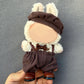 Clothes for Doll(NO Doll Included)  15/17cm Doll Clothes Set for Doll Outfit Accessories for Dolls(Brown Overalls)