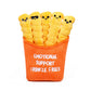WHAT DO YOU MEME? Plush Emotional Support Crinkle Fries - Orange Polyester - Model ESCF541