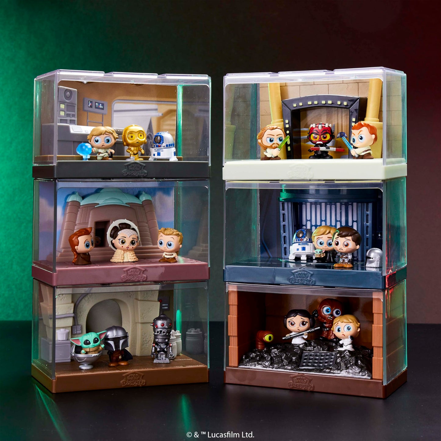 Just Play Star Wars Doorables Widescreen Moments - Star Wars: The Phantom Menace, Collectible Figures, Kids Toys for Ages 5 Up