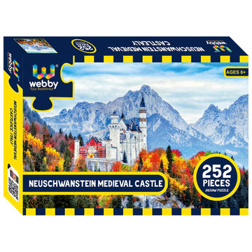 Webby Neuschwanstein Medieval Castle Jigsaw Puzzle For Kid, 252 Pieces