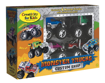 Creativity for Kids Monster Truck Custom Shop - Customize 4 Monster Trucks, Small