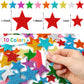 JULBEAR Colorful Glitter Star Foam Sticker, 300Pcs Stars Shapes Glitter Self Adhesive Foam Stickers for Kids Party Favors Toddle