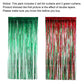 Sumind 6 Pack Metallic Tinsel Curtains, 39.4"W x 98.4"L, Red & Green Foil Fringe Backdrop for Party Decoration & Photo Props