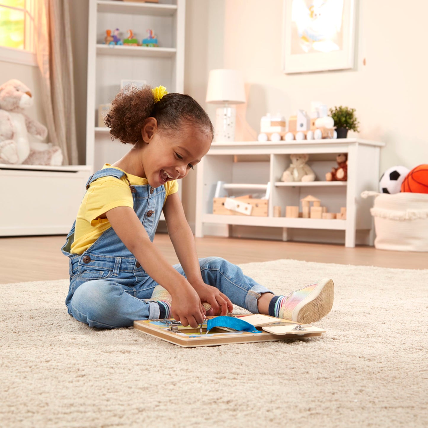 Melissa & Doug Locks and Latches Board Toy - Wooden Educational Toy, Multi-color, 12.3x9.45x1.4 inches, Model 9540
