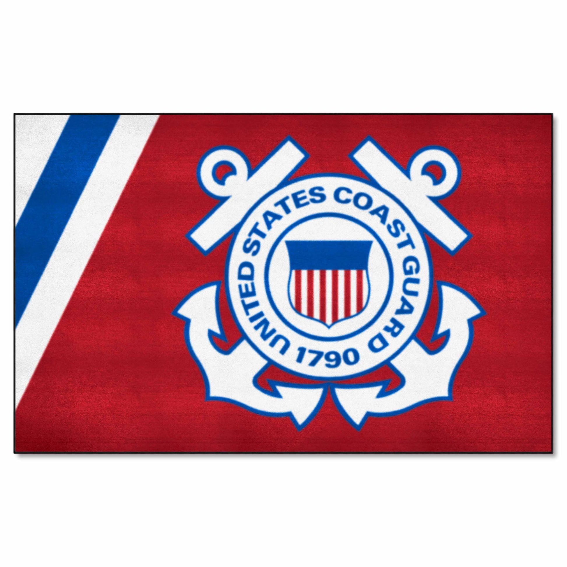FANMATS 9556 U.S. Coast Guard Ulti-Mat Rug - 5ft. x 8ft. | Sports Fan Area Rug, Home Decor Rug and Tailgating Mat