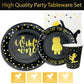 Wild One Birthday Decorations | 96 Pieces - 4-in-1 Wild One Party Supplies | First Birthday Plates | Wild One Napkins| Disposabl