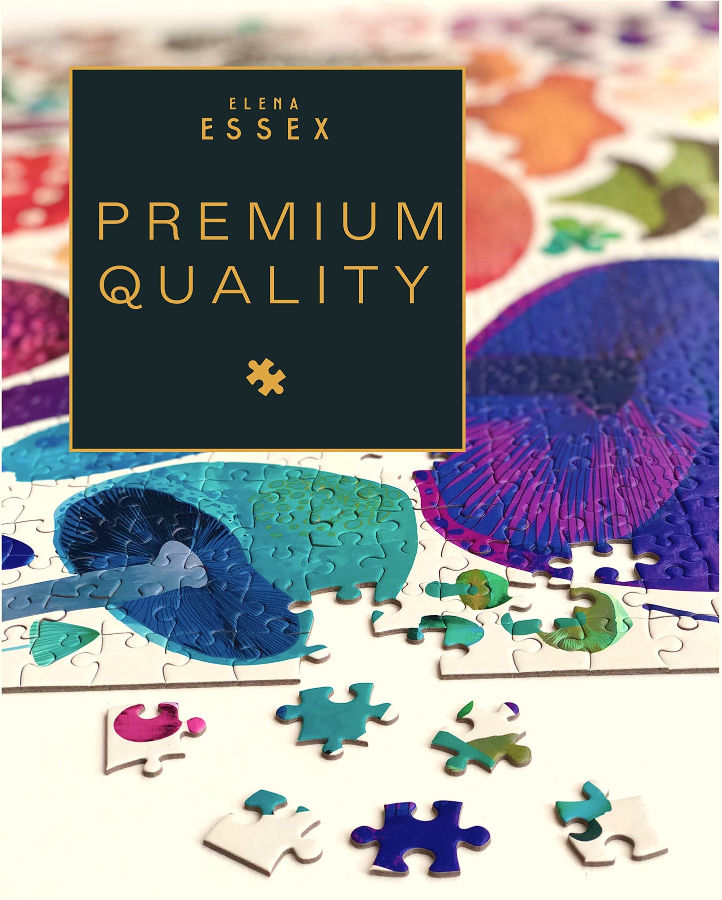 Elena Essex 1000 Piece Puzzle For Adults - Woodland Magic | Jigsaw Puzzles 1000 Pieces | Mushroom Toadstool Nature Wildlife Puzzle | 28X20Inches