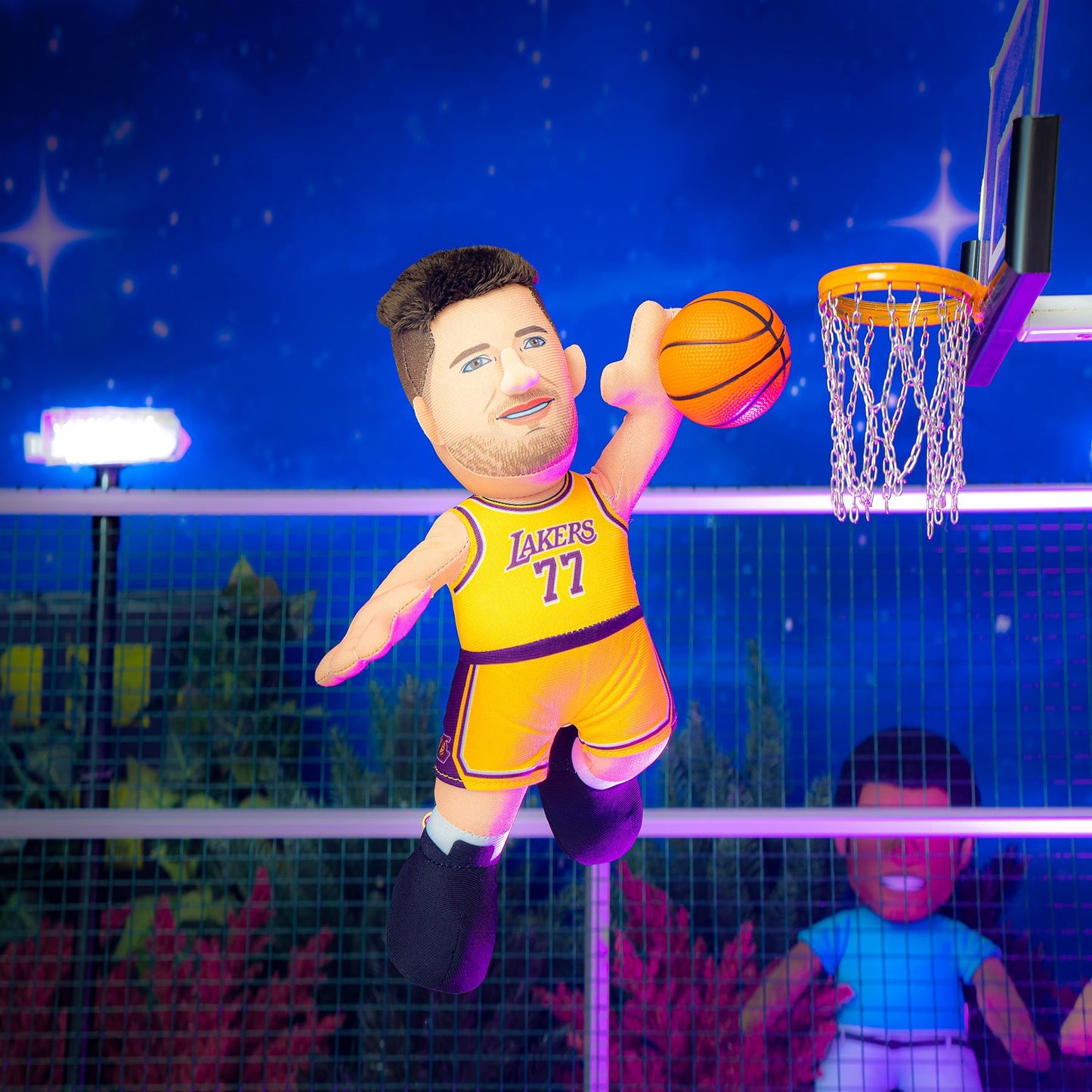 Bleacher Creatures Los Angeles Lakers Luka Doncic 10 Plush Figure - Nba Player Plush For Play Or Display