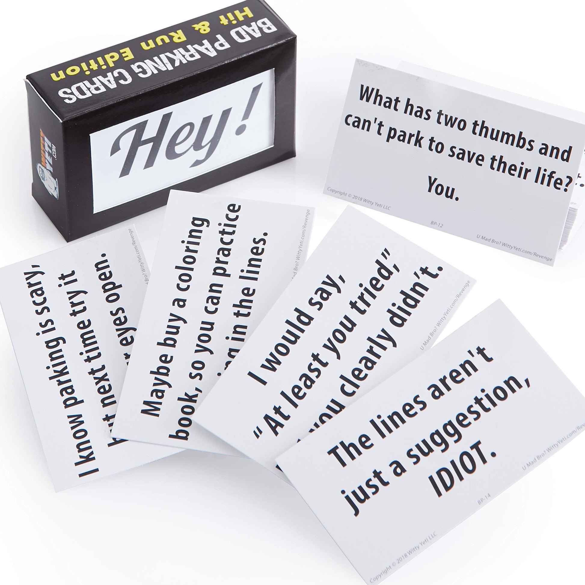 Witty Yeti Super Hilarious, Bad Parking Cards 50 Pk. Get Revenge With Family-Friendly Novelty Notes. Feel The Satisfaction Of Pranking Idiot Parkers With Funny Notices, Xmas Stocking Stuffers