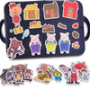 CHEFAN Felt/Flannel Board Story Set of 4, PRECUT Felt Pieces for Preschool Toddlers, Three Little Pigs|Goldilocks and Three Bear