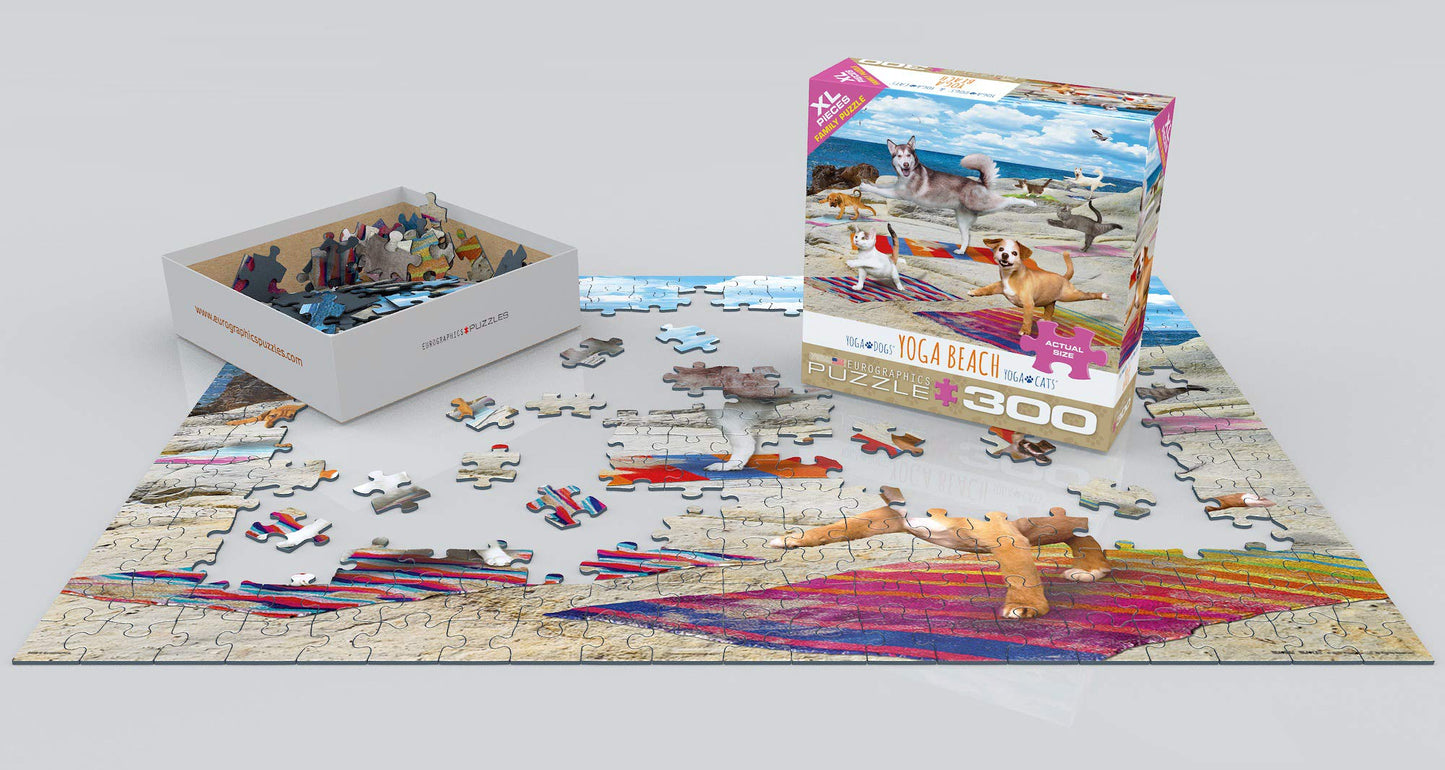 Eurographics 8300-5456 Yoga Beach 300Piece Puzzle, Multi-Colored