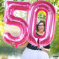 Giant Hot Pink 0 Balloon Numbers - 40 Inch | Pair 0 Digit Balloon To Other Number Balloons | Pink Zero Balloon For Birthday Party Supplies | Zero Pink Balloon Balloon | Pink Birthday Party Decorations