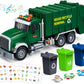SpringFlower Toy for 3 4 5 6 7 Years Old Boy,15'' Large Garbage Truck Toys for Kids,Friction Powered Garbage Truck with Sound an