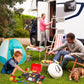 Kids Grill Playset Kitchen Toys With Apron Hat For Cooking Food Smoke Light Outdoor Pretend Play Accessories 3-5 4-8 Bbq Outside