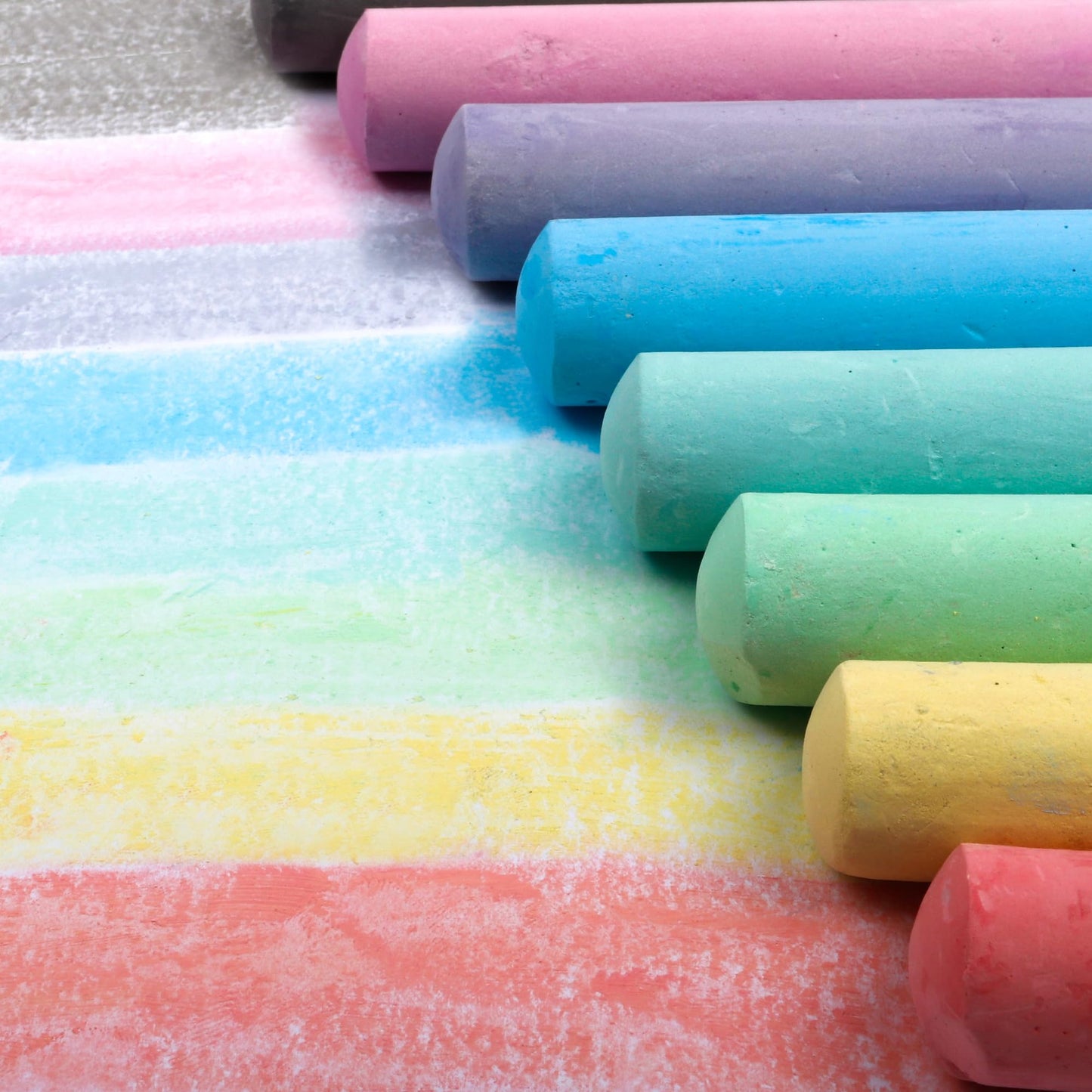 feela Sidewalk Chalk Set - 180 Jumbo Pieces, 18 Colors, Calcium Carbonate, Ideal for Kids, Family, Schools, Driveways, and Playgrounds