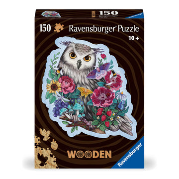Ravensburger Mysterious Owl 150 Piece Wooden Jigsaw Puzzle - 17511 - For Adults And Kids For Age 10 Years Up