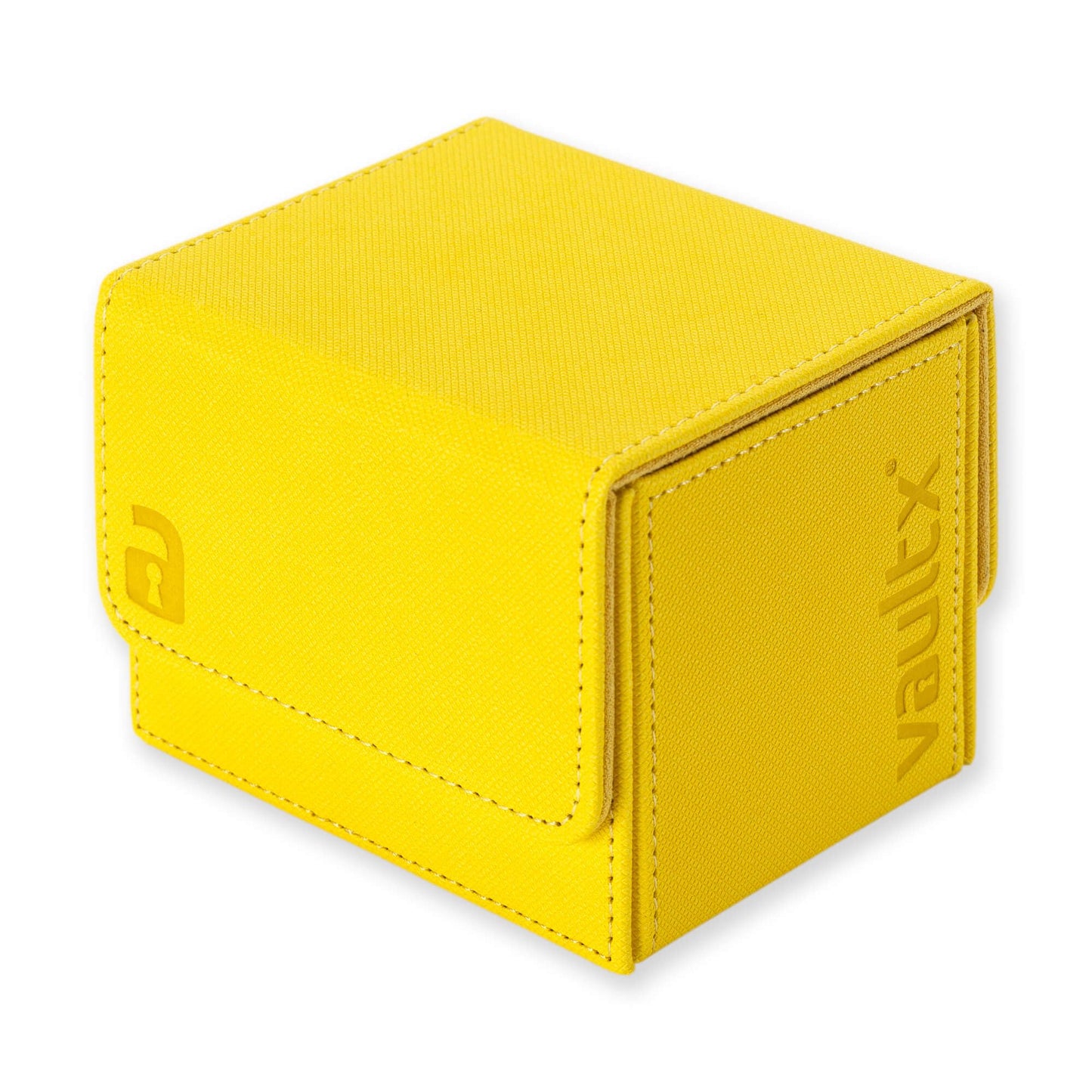 Vault X Exo-Tec® Modular Sideloading Deck Box Module For 100+ Tcg Cards. Detachable Magnetic Lid. Fits Commander & Standard Trading Cards. (Yellow)