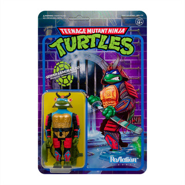Super7 Teenage Mutant Ninja Turtles Samurai Leonardo - 3.75 TMNT Action Figure with Accessories Classic Cartoon Collectibles and Retro Toys