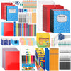 Gilprop 4 Set 2025 School Supplies Kit, 47 Pcs Per Set Back To School Supplies Primary Middle College Bundle Essential Stuff Bul