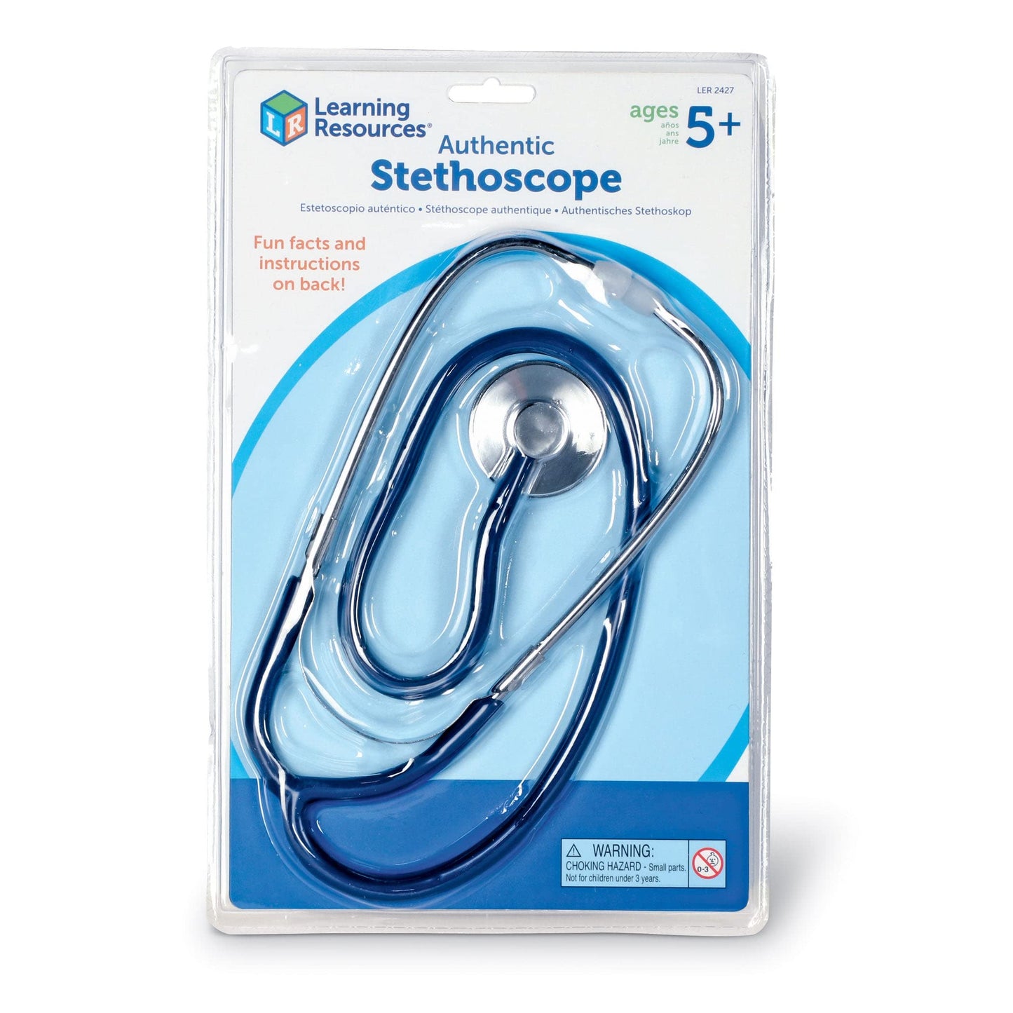 Learning Resources Stethoscope, Pretend Play, Exploration Play, Working Stethoscope, Ages 5+, Multicolor