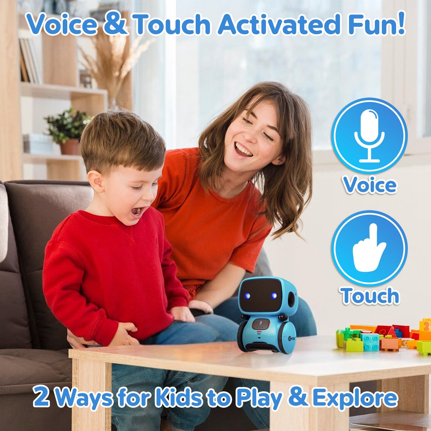 Contixo R1 Robot Toys for Kids - Smart Robots for Kids Voice Control Talking Dancing Learning Educational Toys for Boys Girls To