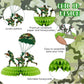 9 Pieces Army Party Decorations Camouflage Birthday Party Decorations Military Honeycomb Centerpieces for Tables Decorations for