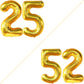 Katchon, Gold 25 Balloon Numbers - 40 Inch | 25Th Birthday Balloons, Gold 25Th Birthday Decorations For Women | 25 Balloon Numbers Gold | 25 Years Balloons, 25Th Birthday Decorations For Men