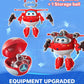 Super Wings Toys Action Figure 5' Transformer Jett Robot Airplane Toy Equipment Upgraded For Kids 3+ Birthday Gifts For Kids
