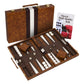 Get The Games Out Top Backgammon Set - Classic Board Game Case - Best Strategy & Tip Guide - Available In Small, Medium And Large Sizes (Brown, Large)