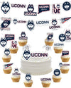 Uconn Huskies Party Supplies (42 Pieces) For University Of Connecticut Graduation, Tailgating And Birthday Party Decorations Wit