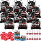MiniInflat 48 Pcs Football Party Favors for Kids Include 12 Football Drawstring Bags, 12 Football Keychain, 12 Silicone Football