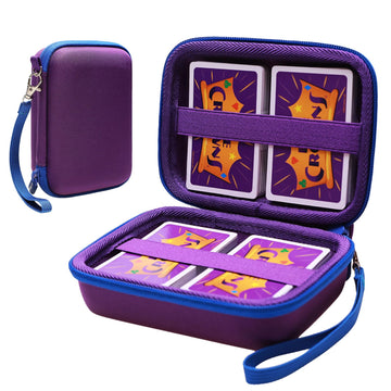 Ltgem Travel Cards Hard Case,Ptcg Trading Cards,Can Accommodate 300+Game Cards,Compatible With Pokemon Etc. (Purple)